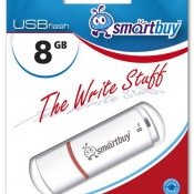 Флэш-накопитель 8GB USB 2.0 Smart Buy Crown White (SB8GBCRW-W)